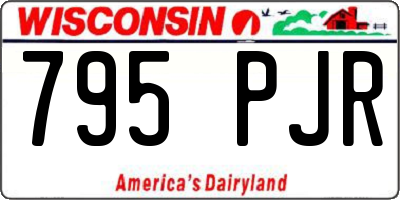 WI license plate 795PJR