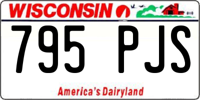 WI license plate 795PJS