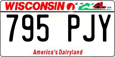 WI license plate 795PJY