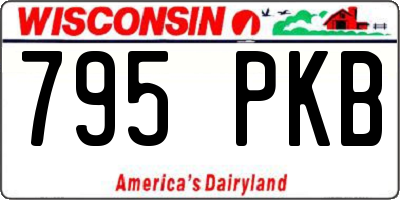 WI license plate 795PKB