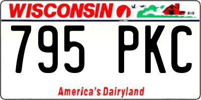WI license plate 795PKC