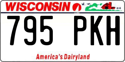 WI license plate 795PKH