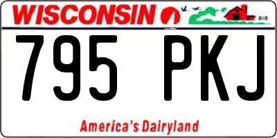 WI license plate 795PKJ