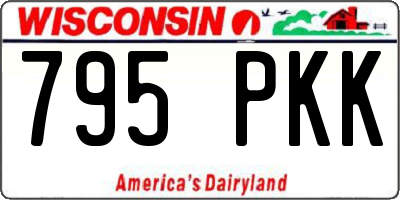 WI license plate 795PKK