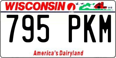 WI license plate 795PKM