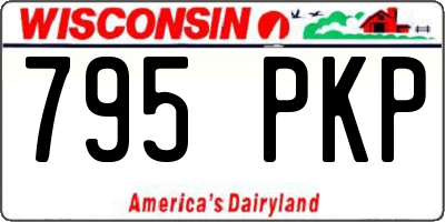 WI license plate 795PKP