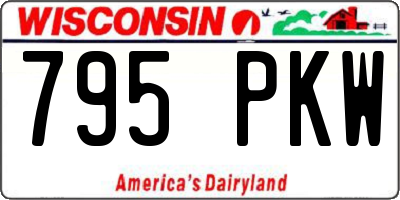 WI license plate 795PKW
