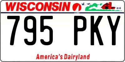WI license plate 795PKY