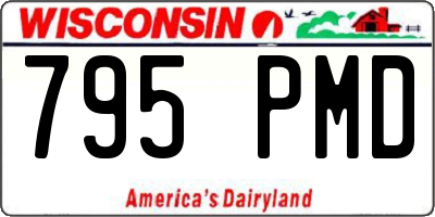 WI license plate 795PMD