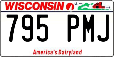 WI license plate 795PMJ