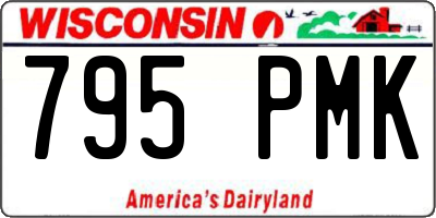 WI license plate 795PMK