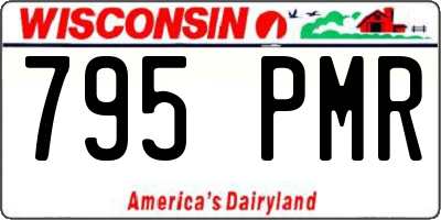 WI license plate 795PMR