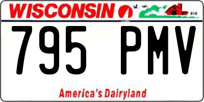 WI license plate 795PMV