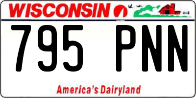 WI license plate 795PNN