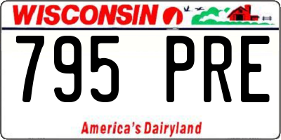 WI license plate 795PRE