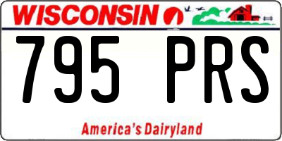 WI license plate 795PRS