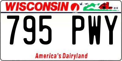 WI license plate 795PWY