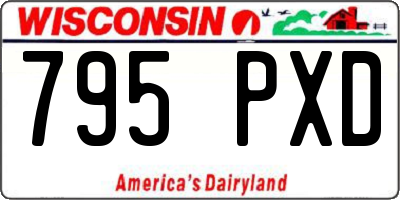 WI license plate 795PXD
