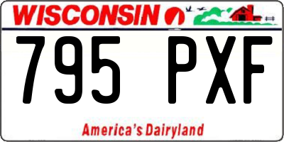 WI license plate 795PXF