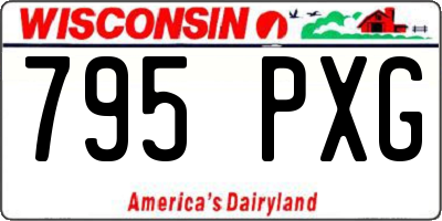 WI license plate 795PXG