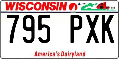 WI license plate 795PXK