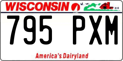 WI license plate 795PXM