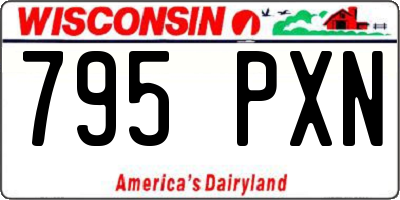 WI license plate 795PXN