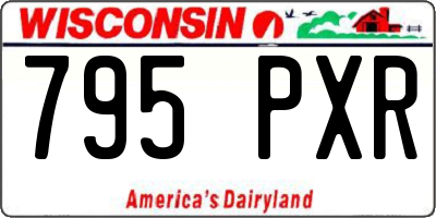 WI license plate 795PXR