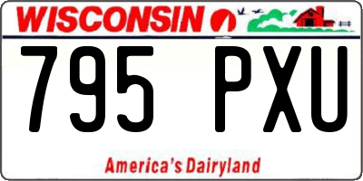 WI license plate 795PXU