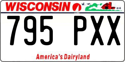 WI license plate 795PXX