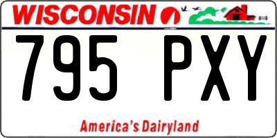 WI license plate 795PXY