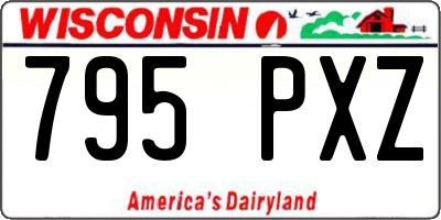 WI license plate 795PXZ