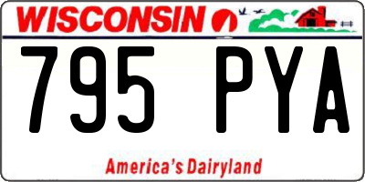 WI license plate 795PYA