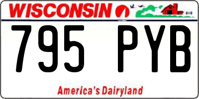 WI license plate 795PYB