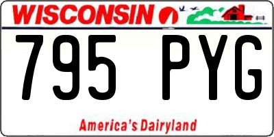 WI license plate 795PYG