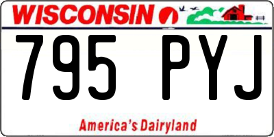 WI license plate 795PYJ