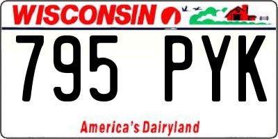 WI license plate 795PYK