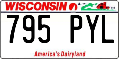 WI license plate 795PYL