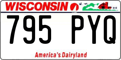 WI license plate 795PYQ