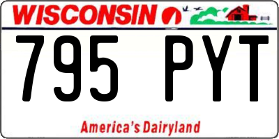WI license plate 795PYT