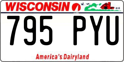 WI license plate 795PYU