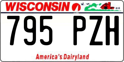 WI license plate 795PZH