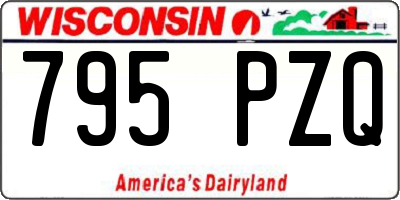 WI license plate 795PZQ