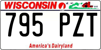 WI license plate 795PZT