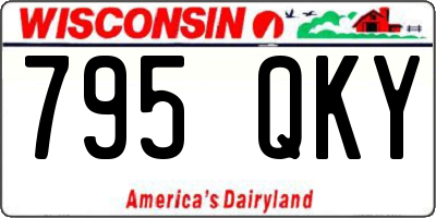 WI license plate 795QKY