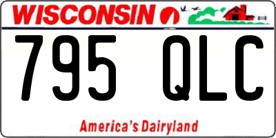WI license plate 795QLC