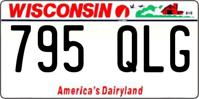 WI license plate 795QLG