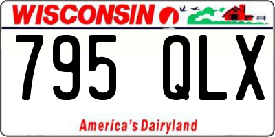 WI license plate 795QLX