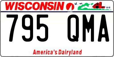 WI license plate 795QMA