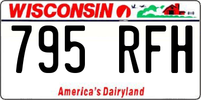 WI license plate 795RFH